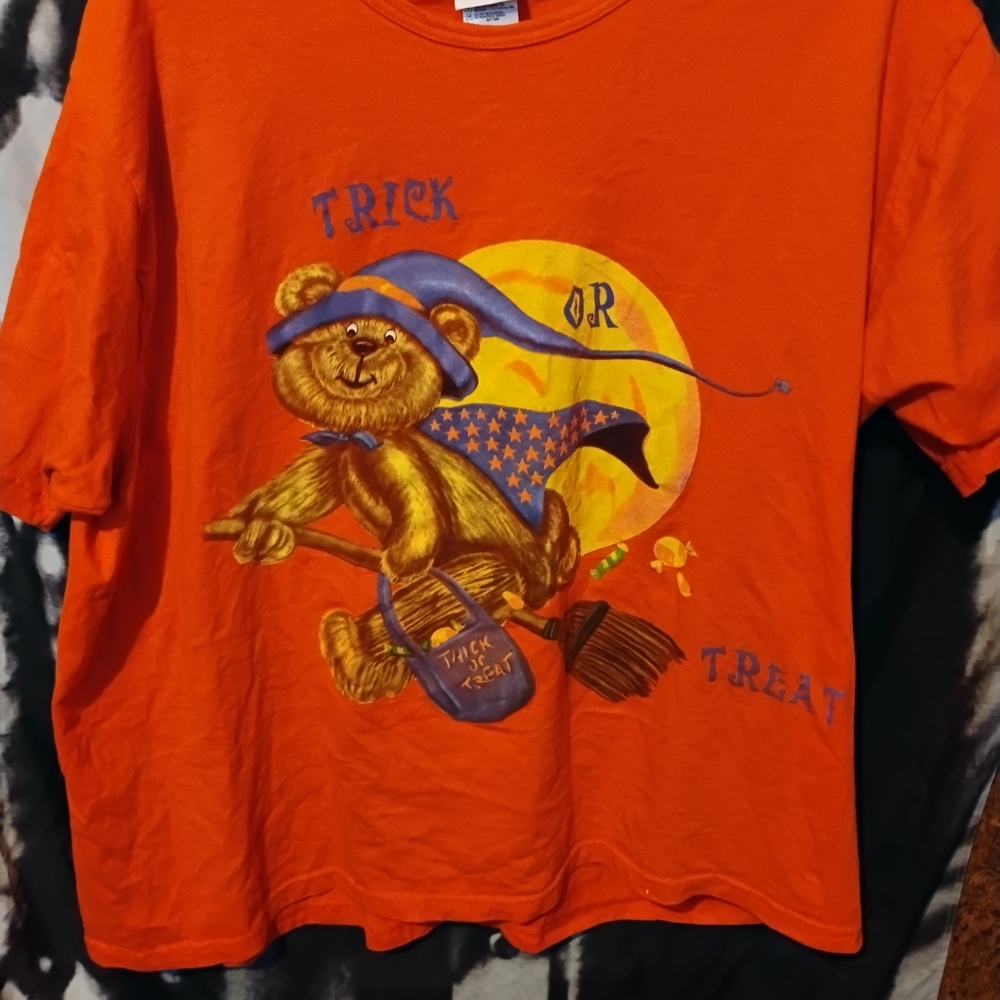 Bobbie Brooks Orange Halloween Tee